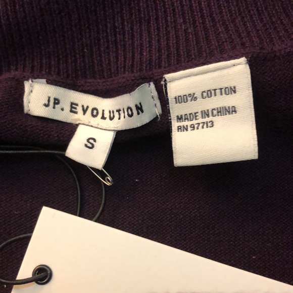 NWT JP Evolution blackberry cowl sweater small - Picture 6 of 6